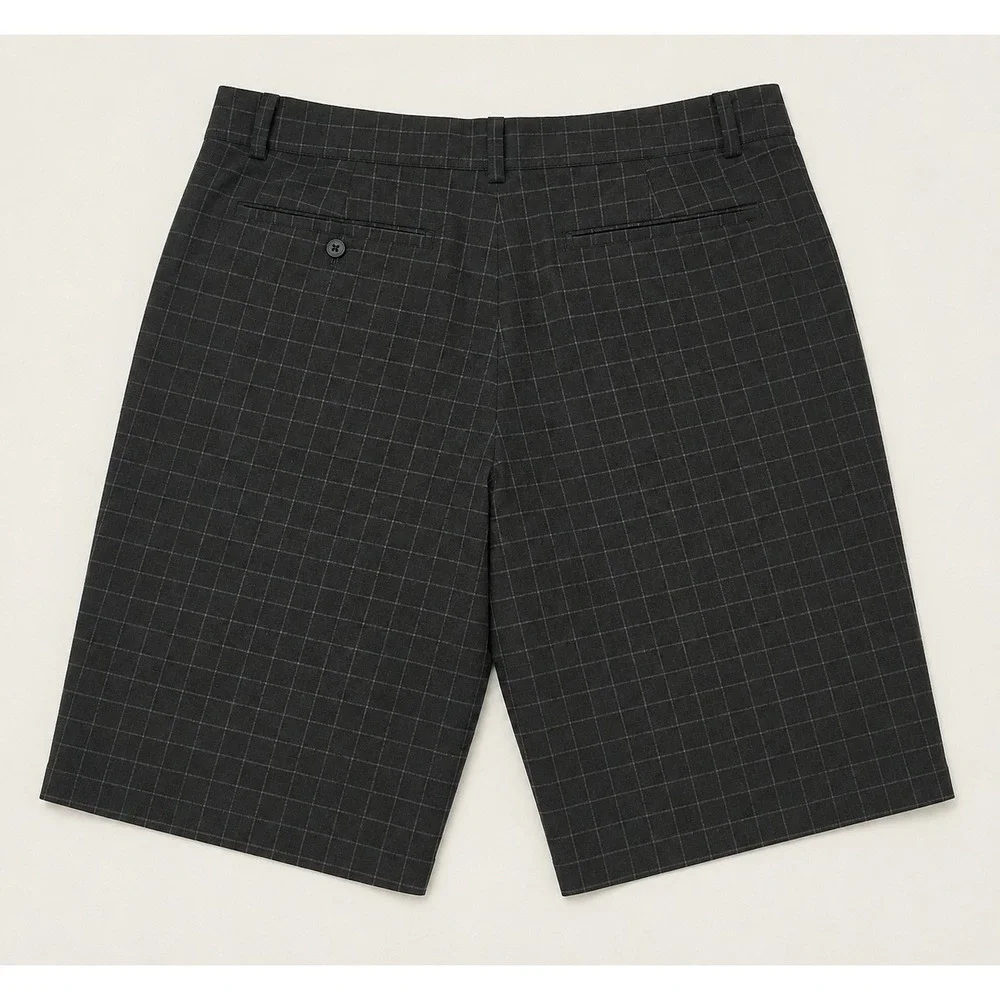 Nike Golf Tour Performance Shorts Black Plaid Dri Fit Performance Size 36